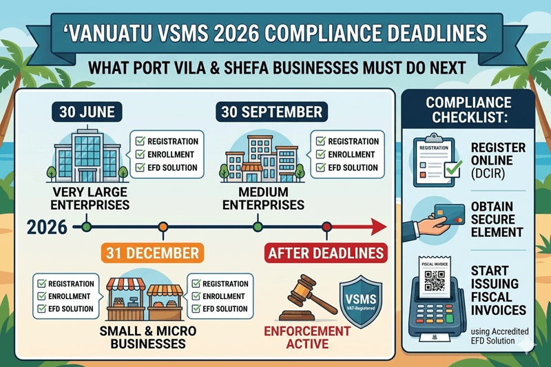 Vanuatu VSMS 2026 Deadlines for Port Vila & Shefa