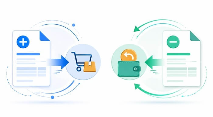 Credit Notes & Debit Notes: Sale vs Refund Explained